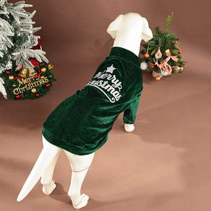 Peture® Christmas Velvet Dog Sweatshirt